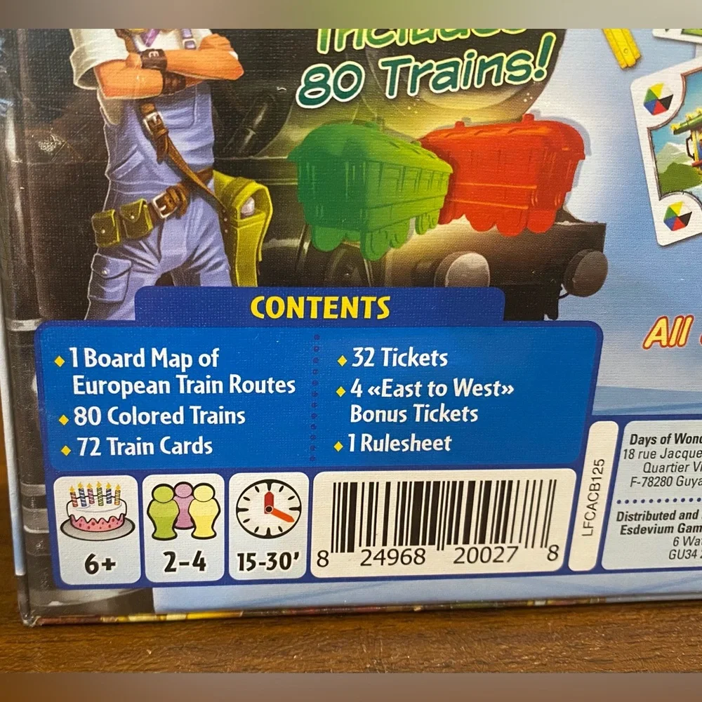 Ticket to Ride: First Journey Train Adventure Board Game — Days Of Wonder NEW